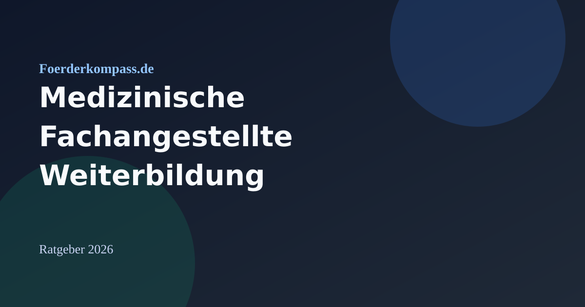 Medizinische Fachangestellte werden mit Bildungsgutschein 2026 – Der komplette Karriere-Guide